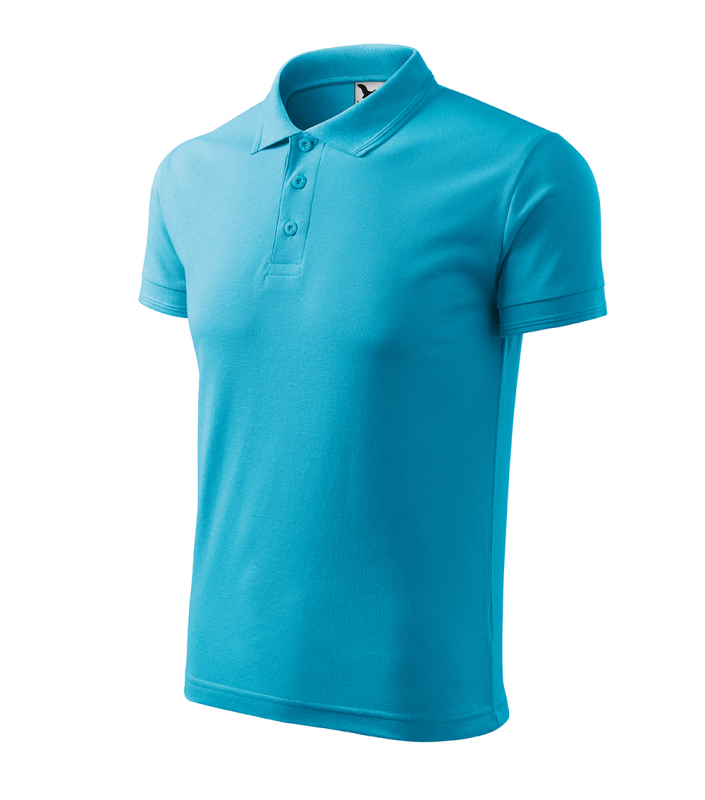 Tricou polo barbati, Pique 203, turcoaz