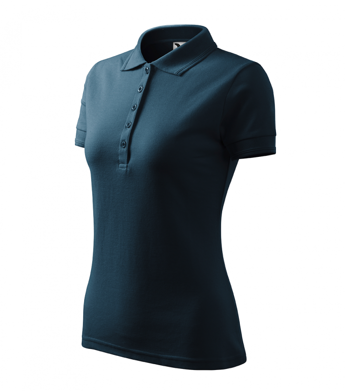 Tricou polo dama, Pique 210, bleumarin