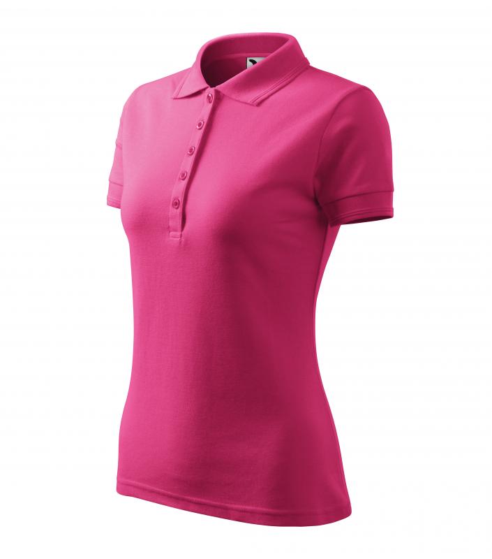 Tricou polo dama, Pique 210, purpuriu
