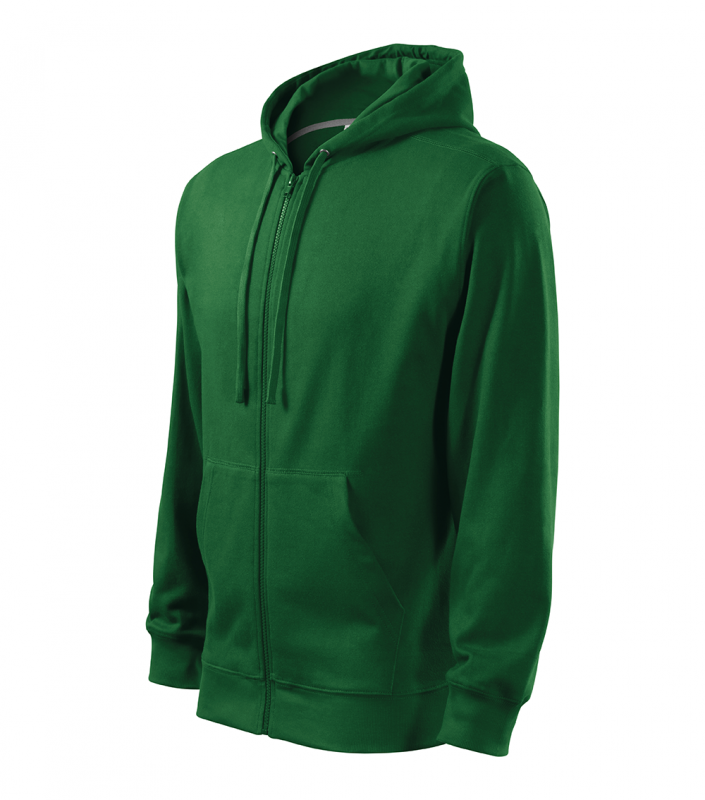 Hanorac barbati, Trendy Zipper 410, verde sticla