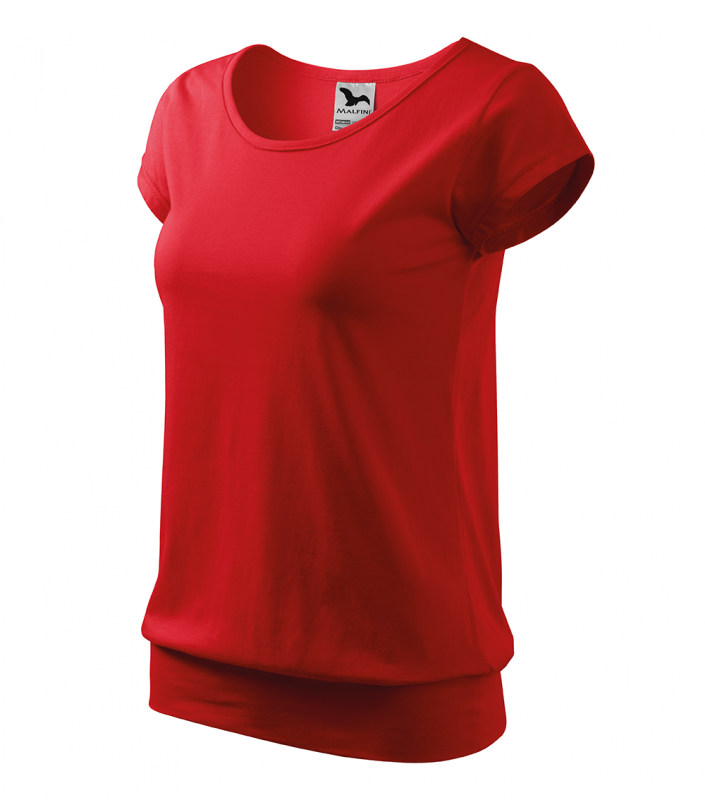 Tricou dama, City 120, rosu