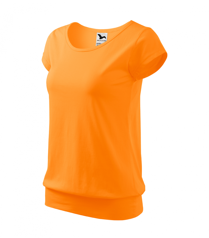 Tricou dama, City 120, mandarina