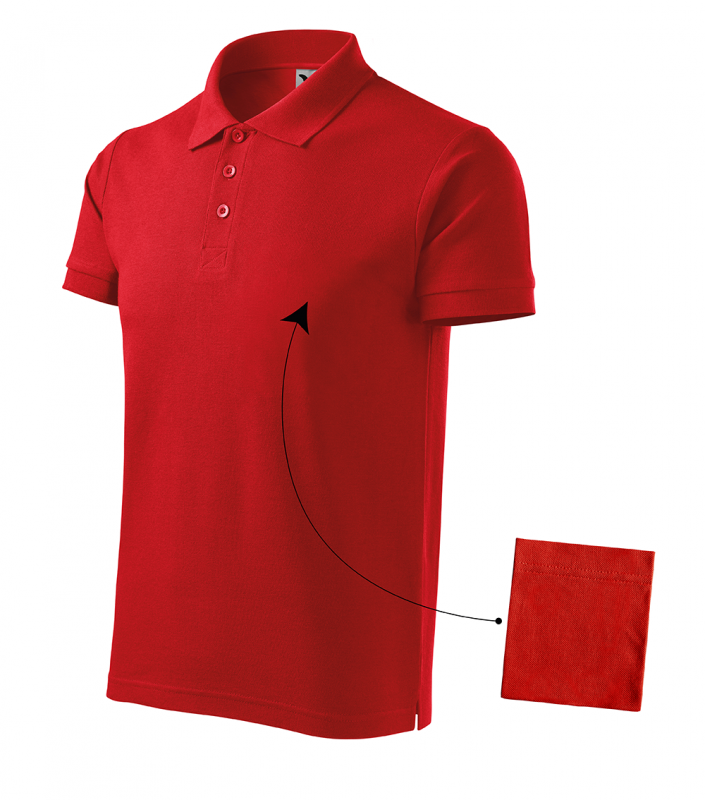 Tricou polo barbati, Cotton 212, rosu