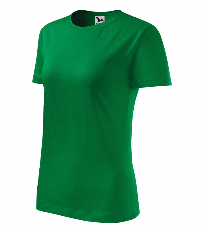 Tricou dama, Classic New 133, verde mediu