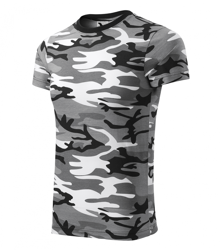 Tricou unisex, Camouflage 144, camuflaj gri