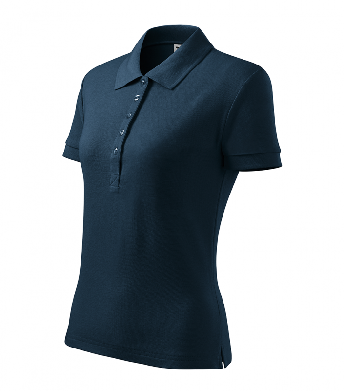 Tricou polo dama, Cotton Heavy 216, bleumarin