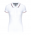 Tricou polo dama, Kariban Two Stripes K251, alb/navy/rosu
