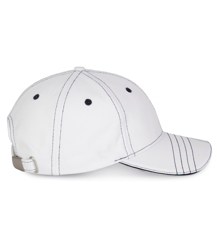 Sapca unisex 6P Fashion KP109, alb/navy