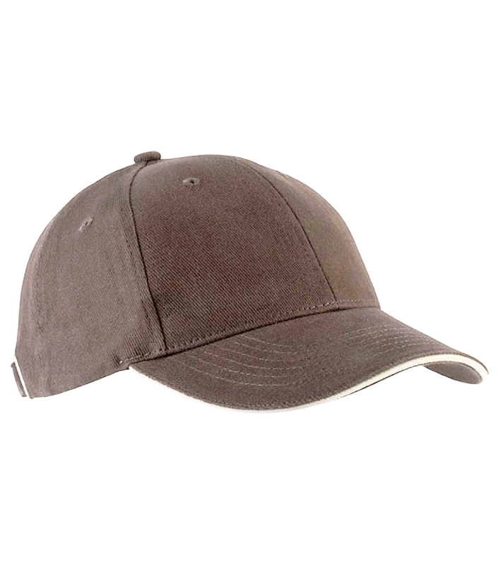 Sapca unisex 6P Orlando KP011, maro/bej