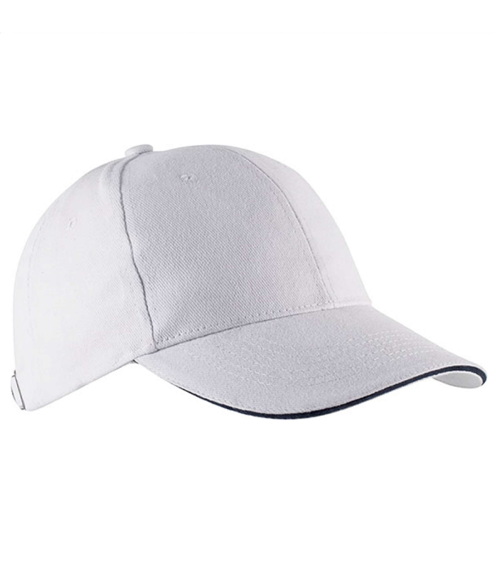 Sapca unisex 6P Orlando KP011, alb/navy