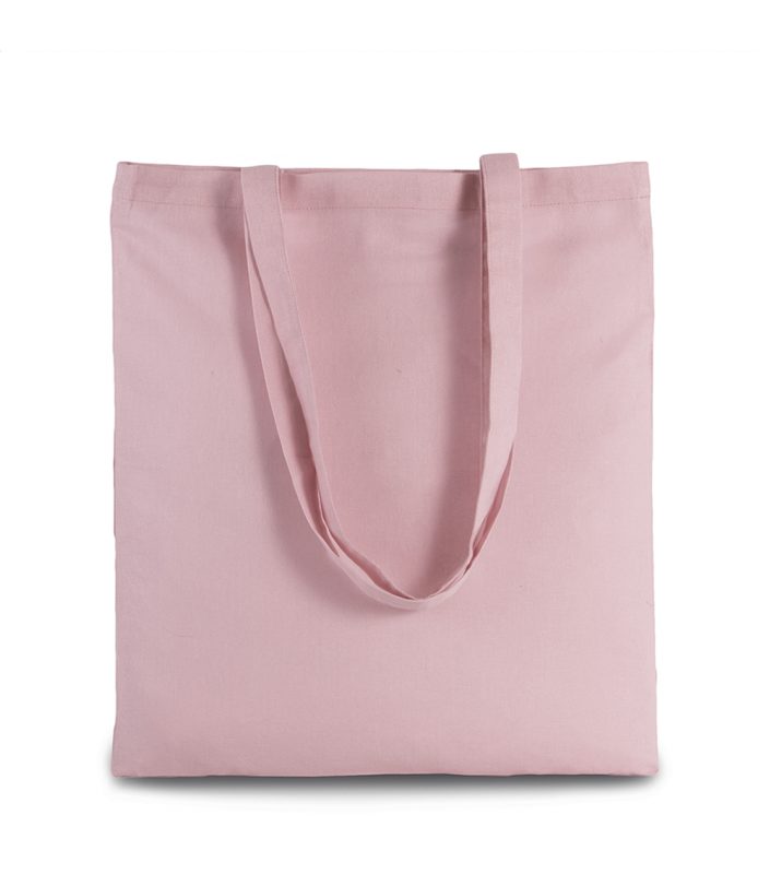 Sacosa bumbac, Basic 223, 42 x 37 cm, densitate 130 g/m², roz deschis