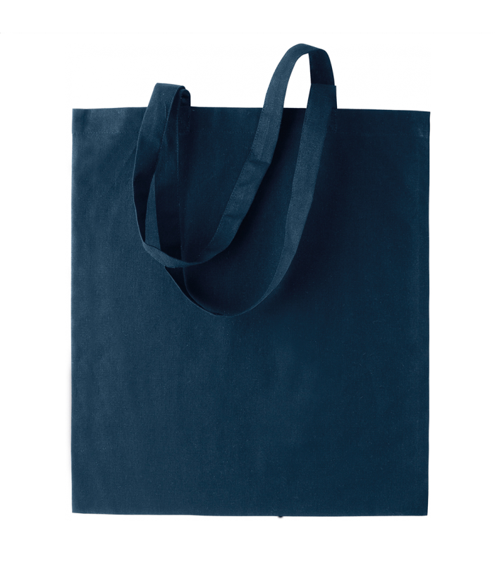 Sacosa bumbac, Basic 223, 42 x 37 cm, densitate 130 g/m², bleumarin