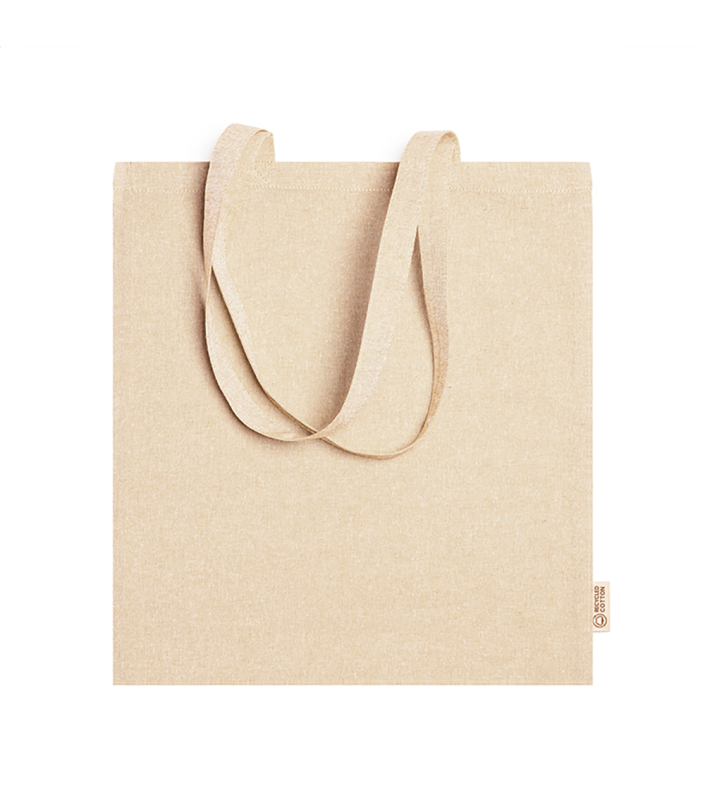 Sacosa din bumbac reciclat, Rivoli, 41 x 37 cm, densitate 120 g/m², natural