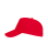 Sapca ajustabila pentru copii, Uranus Kids 5P, bumbac 100%, densitate 170 g/m², rosu