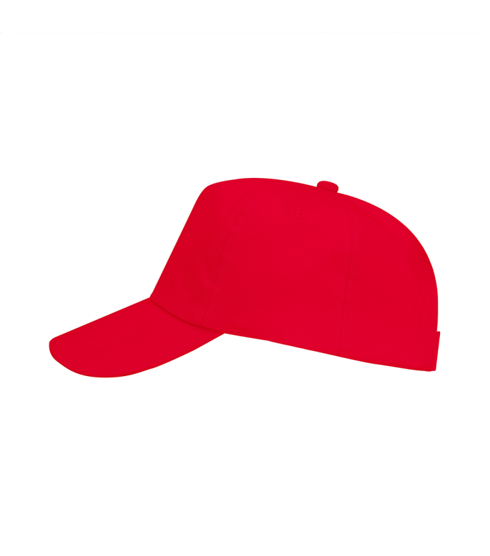 Sapca ajustabila pentru copii, Uranus Kids 5P, bumbac 100%, densitate 170 g/m², rosu