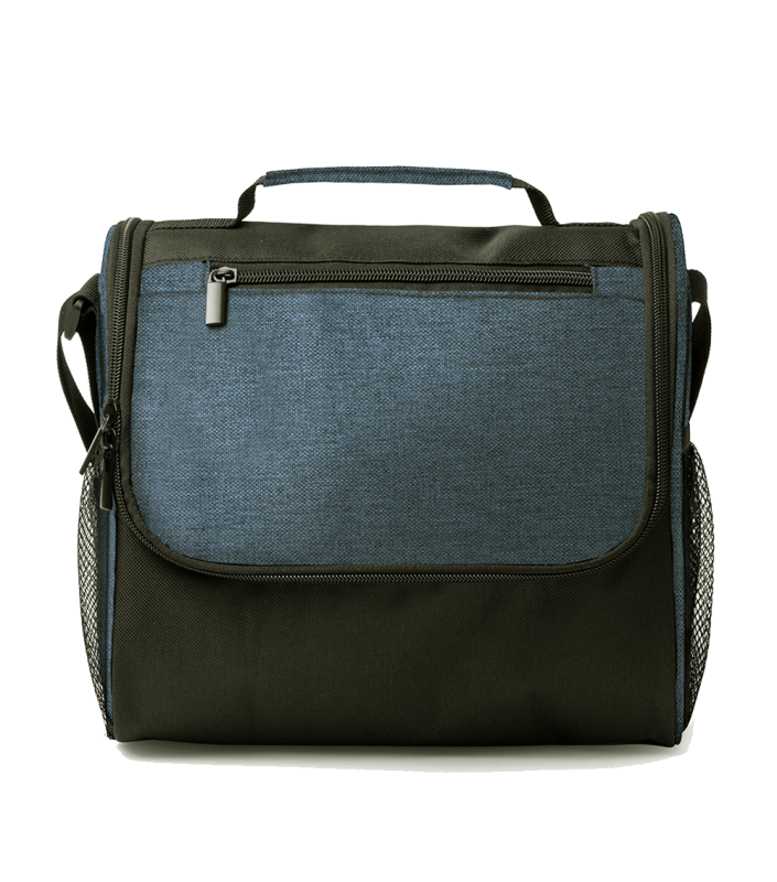 Geanta termoizolanta din poliester reciclat, Gavins, 25x14x23 cm, albastru melanj