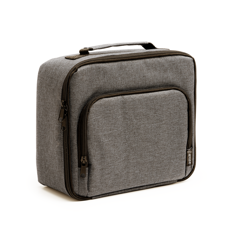 Geanta termoizolanta din poliester reciclat, Sotek, 25x10x21 cm, gri melanj